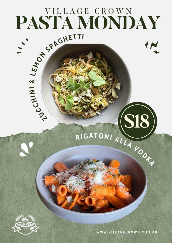 village crown pasta monday special